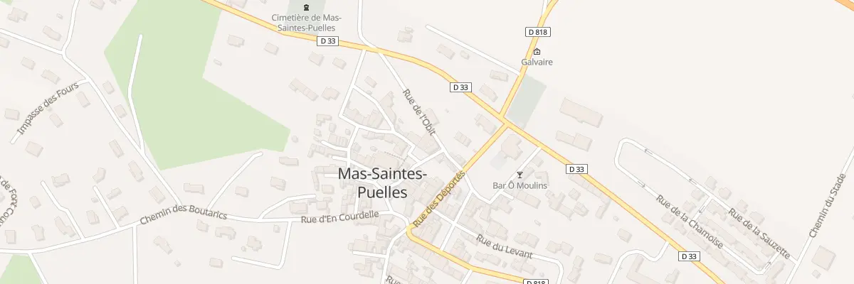 Plan du 2 Pl du Presbytere à Mas-Saintes-Puelles