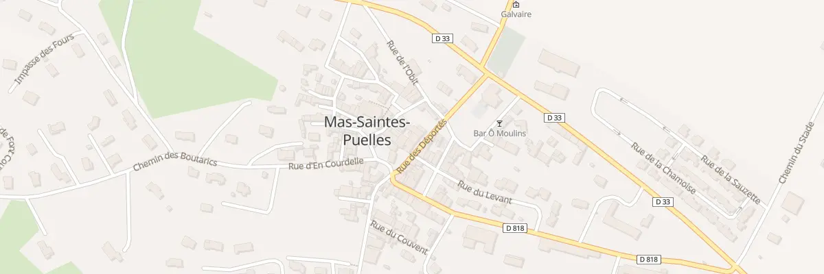 Plan du 4 Rue des Déportés à Mas-Saintes-Puelles