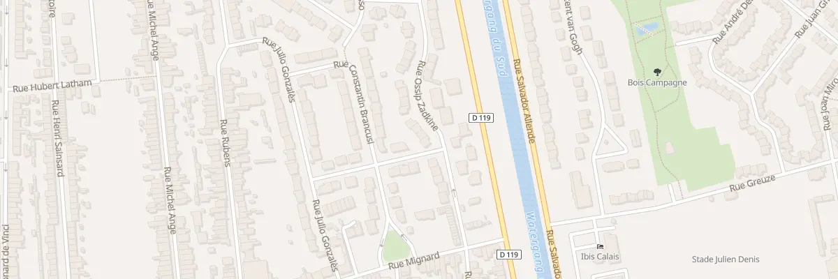 Plan du 145 Rue Ossip Zadkine à Calais