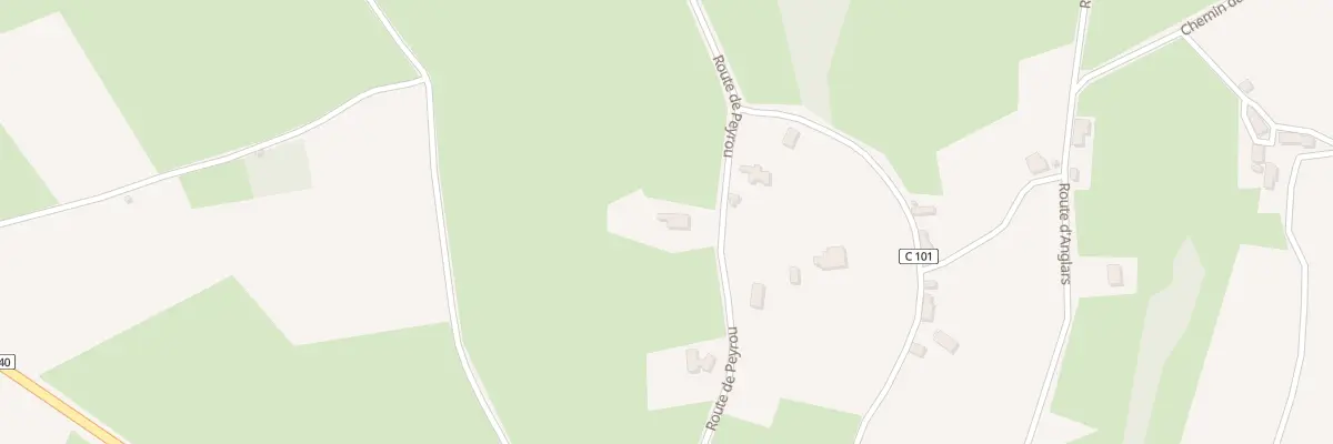 Plan du 355 Rte du Peyrou à Rudelle