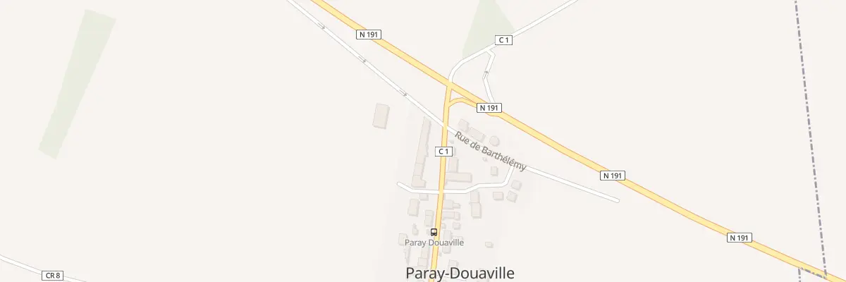 Plan du 2 Rue de Barthélémy à Paray-Douaville