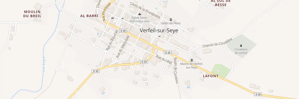 Plan du 5110 Verfeil à Verfeil