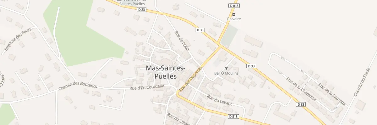 Plan du 76 Le Village à Mas-Saintes-Puelles