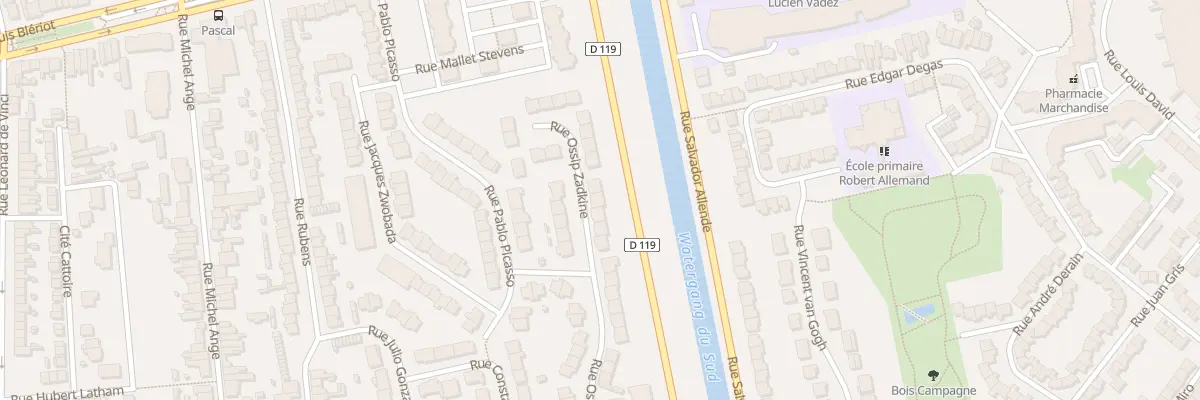 Plan du 29 Rue Ossip Zadkine à Calais