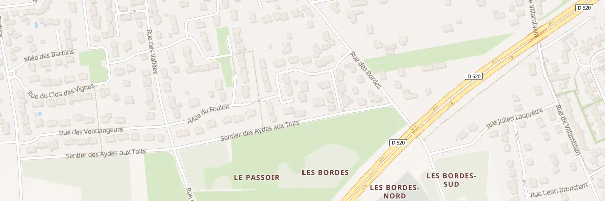 Plan du 185 All des Tonnelets à Saran