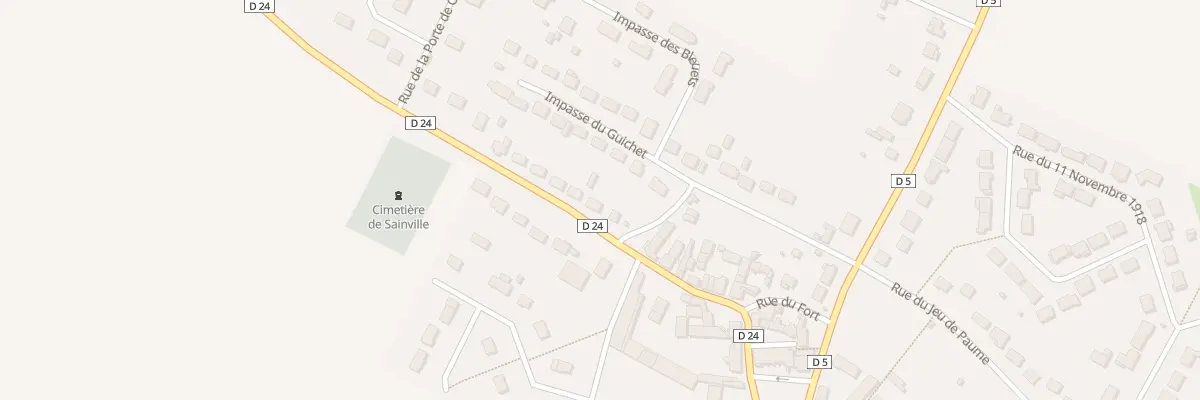 Plan du 34 Rue de la Porte de Chartres à Sainville