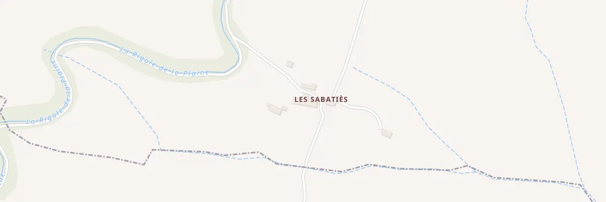 Plan du 74 Les Sabaties à Saint-Paulet