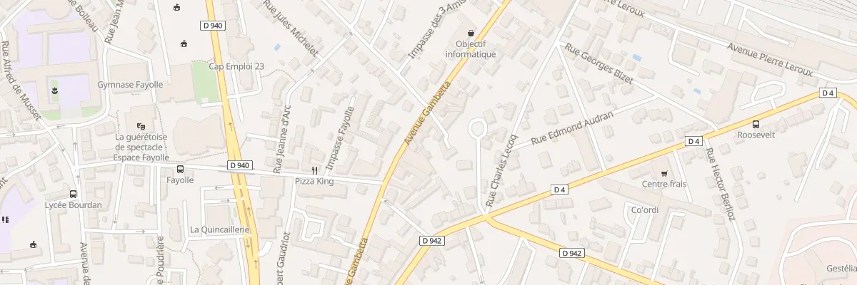 Plan du 31 Av Gambetta à Guéret