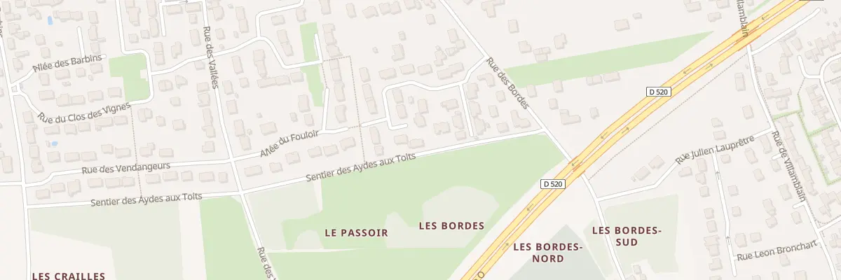 Plan du 195 All des Tonnelets à Saran