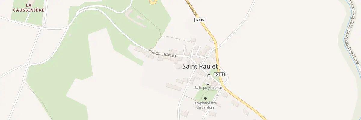 Plan du 6 Rue du Château à Saint-Paulet