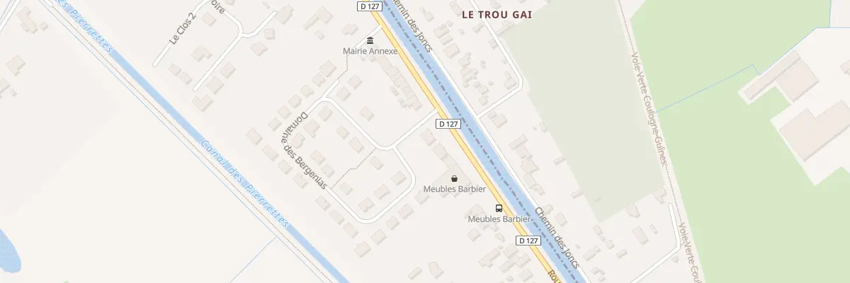 Plan du 418 Rte de Guînes à Hames-Boucres