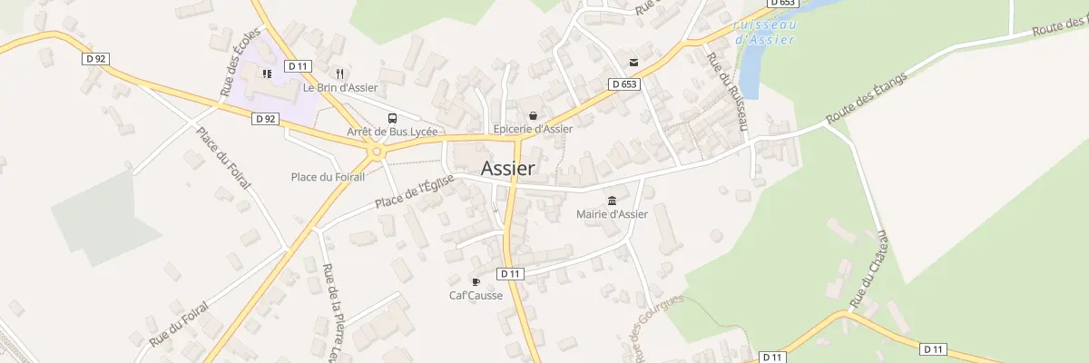 Plan du 13 Rue du Chateau à Assier