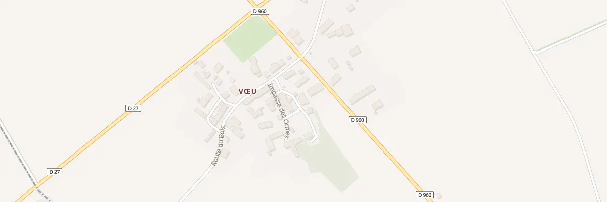 Plan du 1 Rue du Buisson à Paudy
