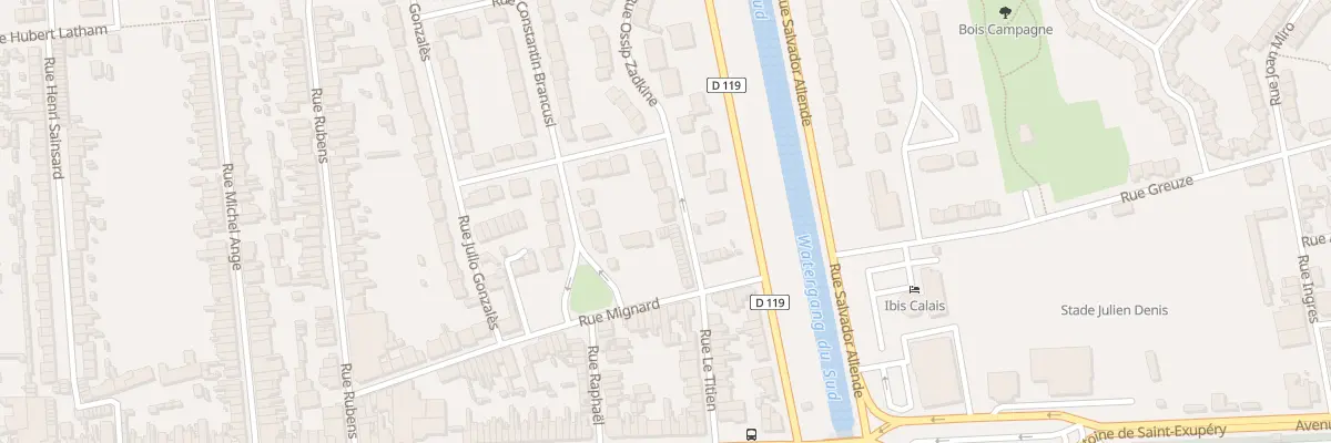Plan du 57 Rue Ossip Zadkine à Calais