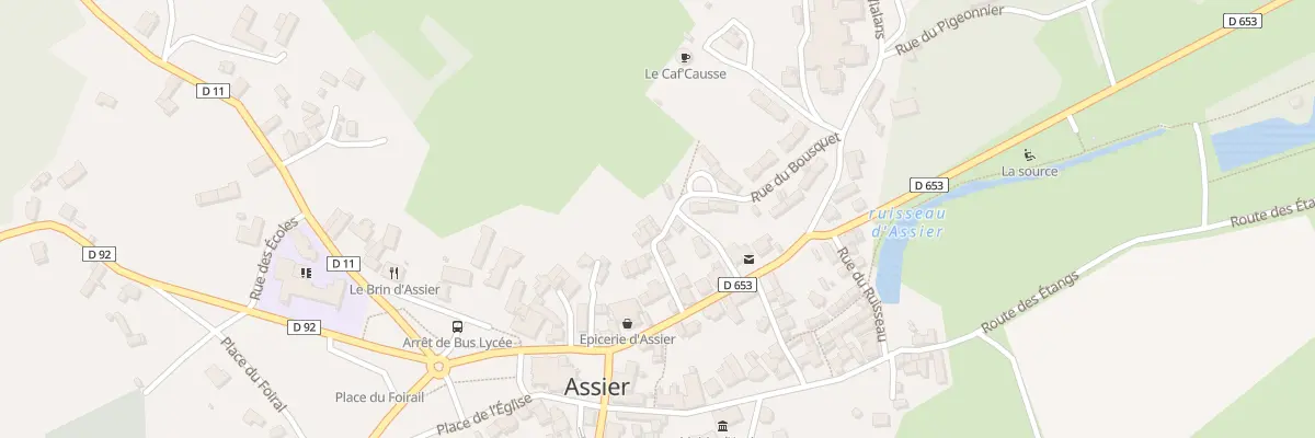 Plan du 63 Rue du Mas de Bouille à Assier