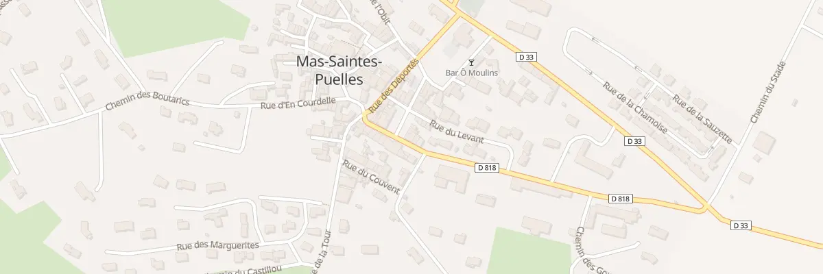 Plan du 6 Rue de la Mairie à Mas-Saintes-Puelles