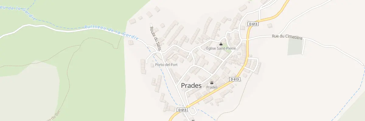 Plan du 116 Prades Village à Prades