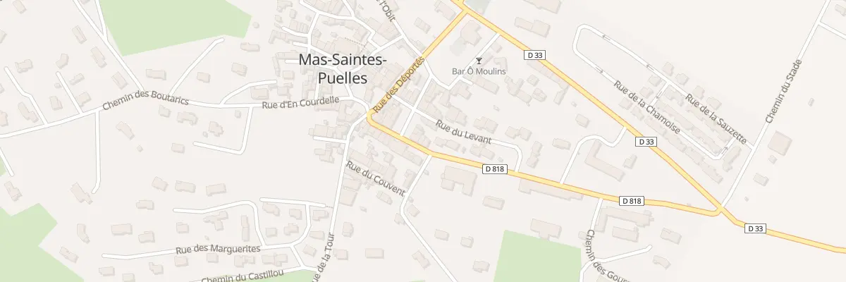 Plan du 4 Rue de la Mairie à Mas-Saintes-Puelles