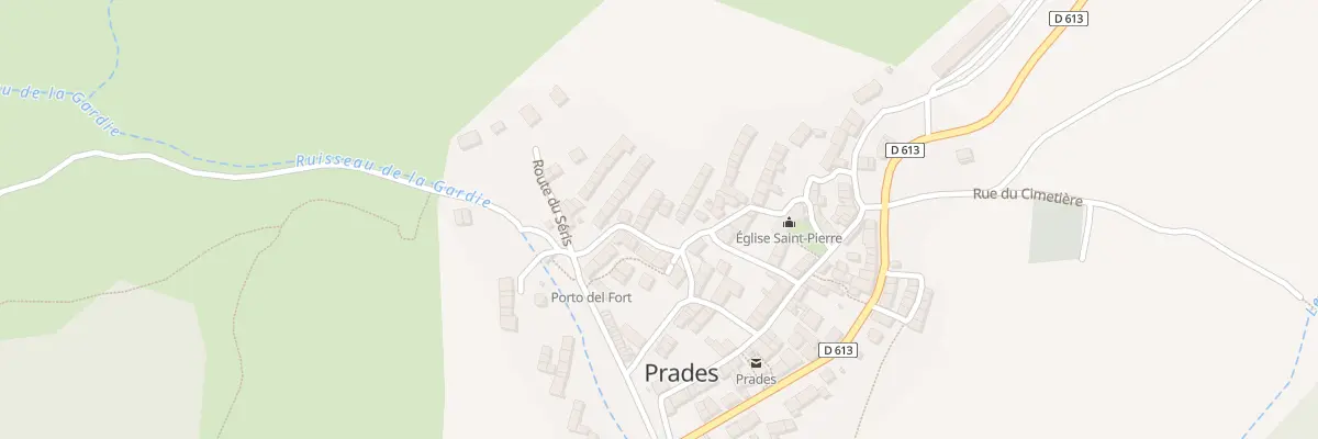 Plan du 11 Prades Village à Prades
