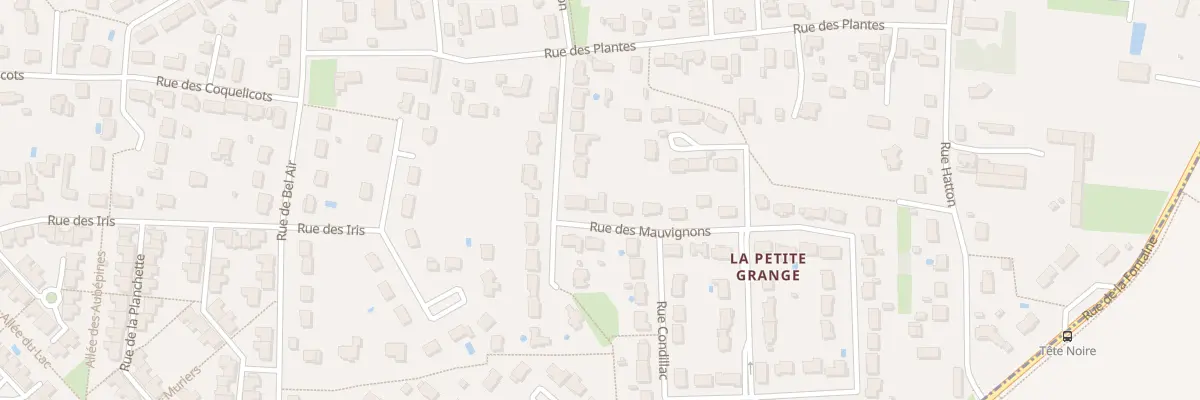 Plan du 13 Rue des Mauvignons à Saint-Pryvé-Saint-Mesmin