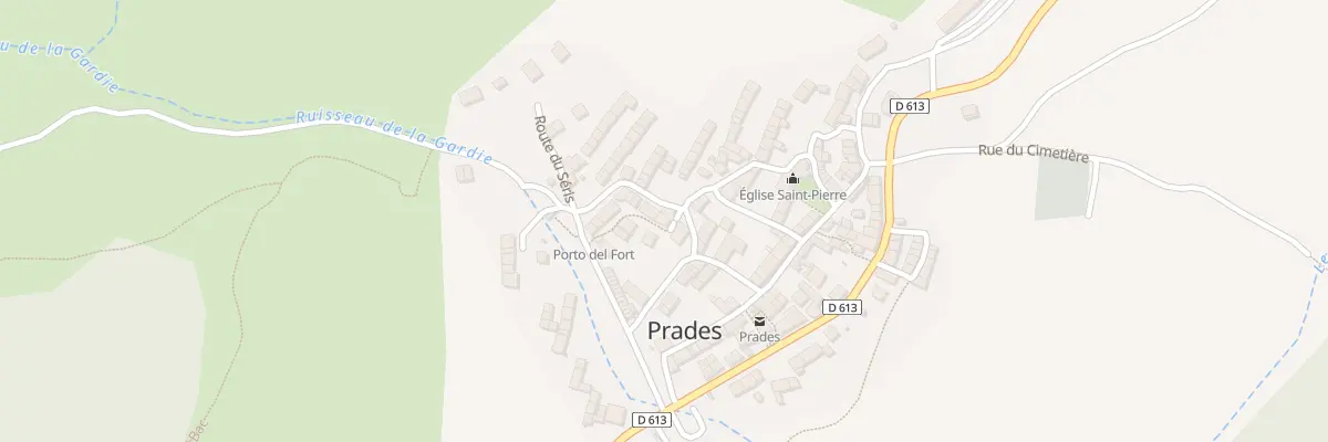 Plan du 14 Prades Village à Prades