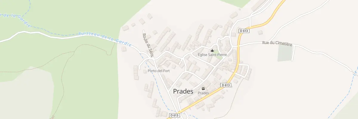 Plan du 5004F Prades Village à Prades