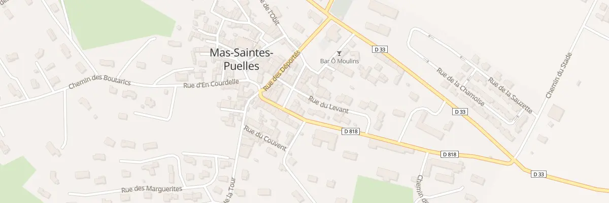 Plan du 33 Le Village à Mas-Saintes-Puelles