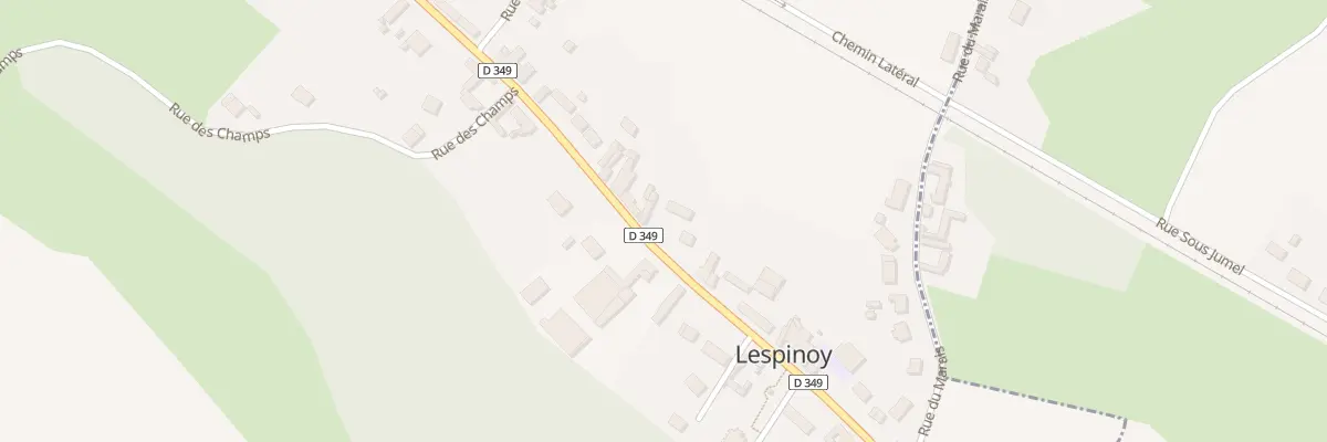 Plan du 24 Rte Nationale à Lespinoy