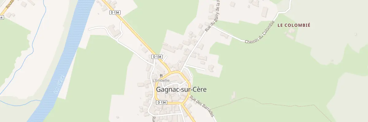 Plan du 3 Rue du Barry de la Font à Gagnac-sur-Cère