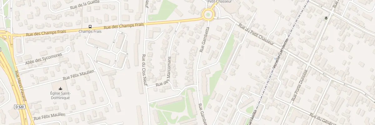 Plan du 93 Rue Gambetta à Saint-Jean-de-la-Ruelle