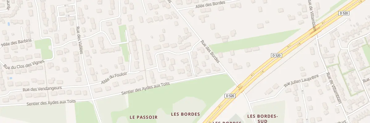 Plan du 877 Rue des Bordes à Saran