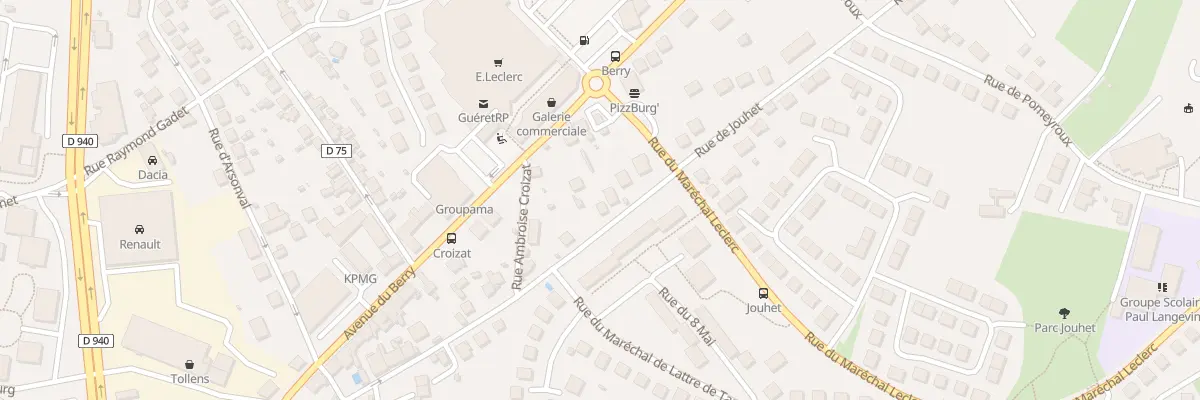 Plan du 26 Rue de Jouhet à Guéret