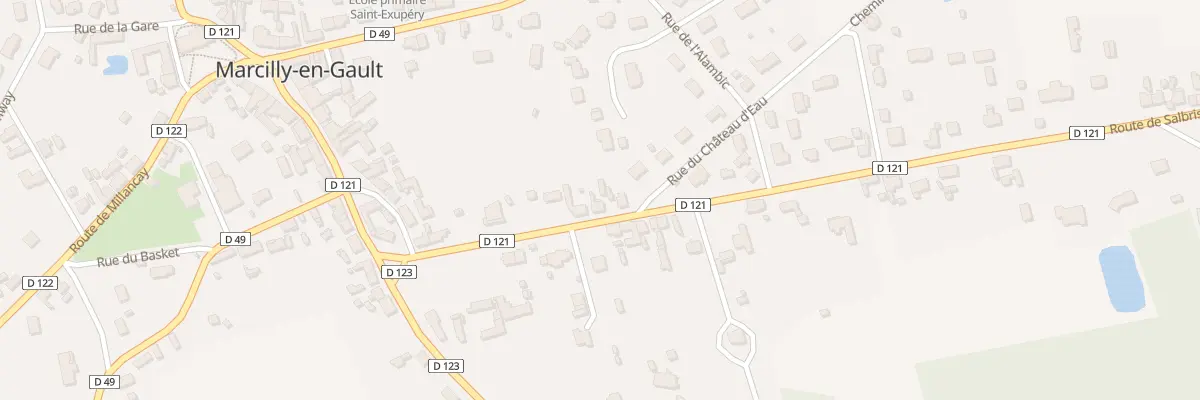 Plan du 155 Rte de Salbris à Marcilly-en-Gault
