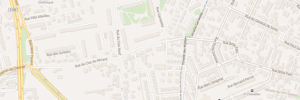 Plan du 64Q Rue Gambetta à Saint-Jean-de-la-Ruelle