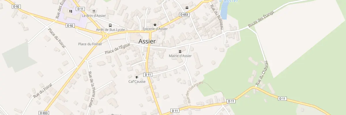 Plan du 58 Rue du Chateau à Assier