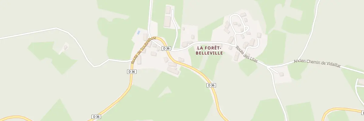 Plan du 5101 La Foret Belleville à Vidaillat