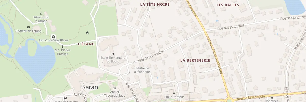 Plan du 174 Rue de la Fontaine à Saran