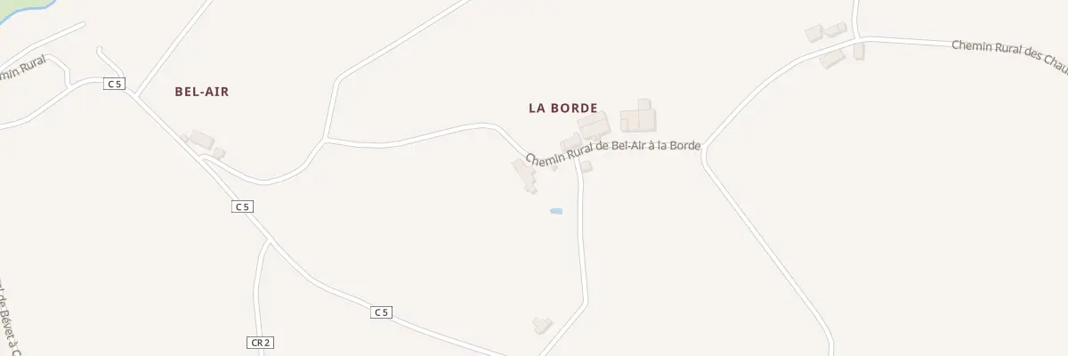 Plan du 4 La Borde à Crozon-sur-Vauvre
