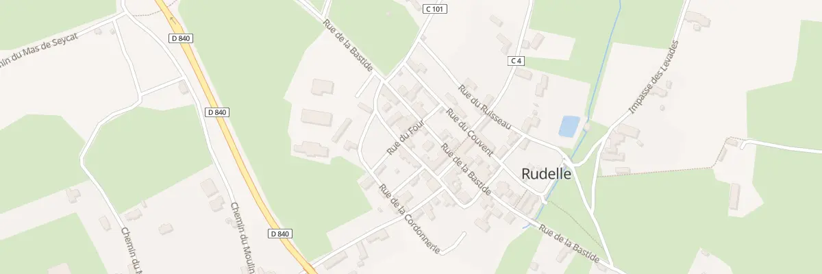 Plan du 60 Rue du Four à Rudelle