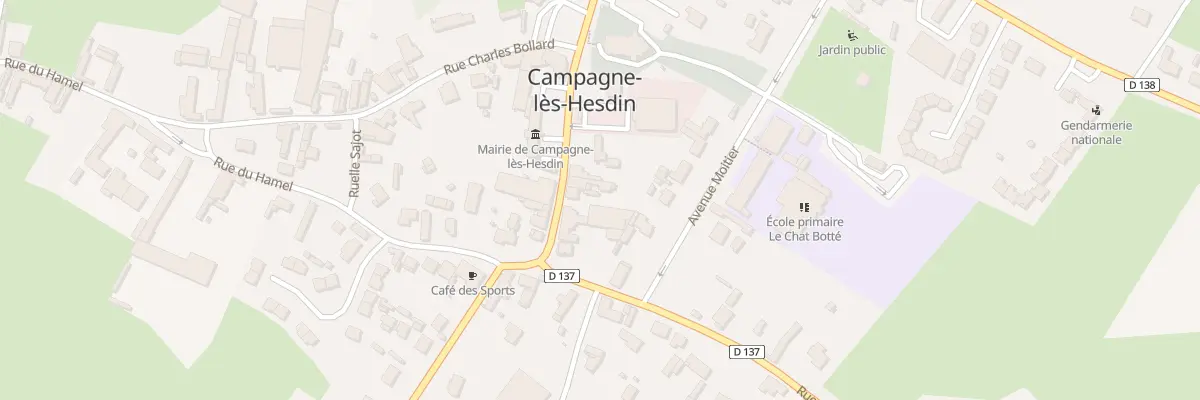 Plan du 64 Rue Daniel Ranger à Campagne-lès-Hesdin