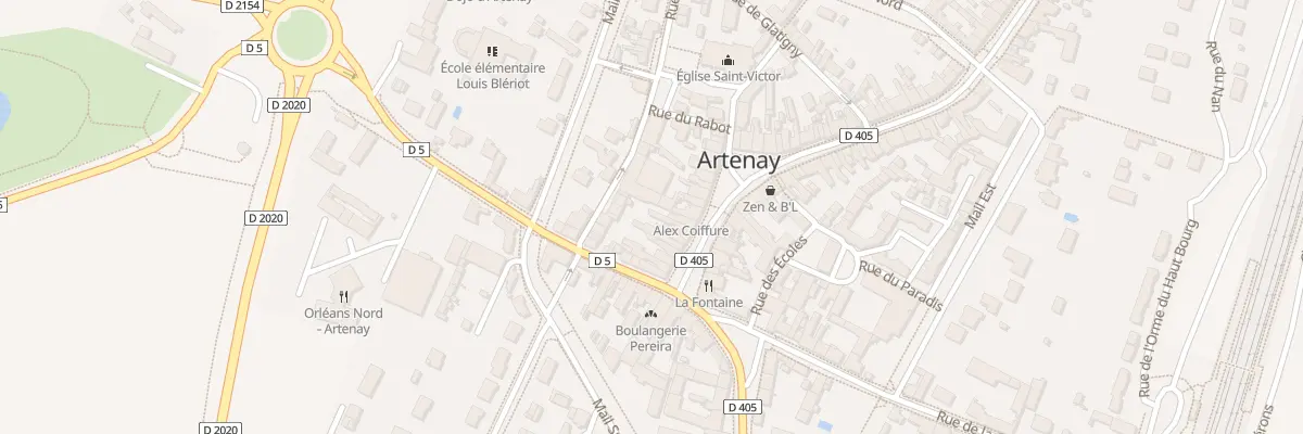 Plan du 21 Pl de l’Hôtel de Ville à Artenay