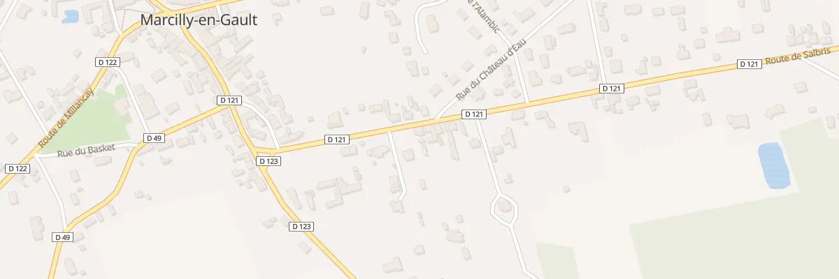 Plan du 148 Rte de Salbris à Marcilly-en-Gault
