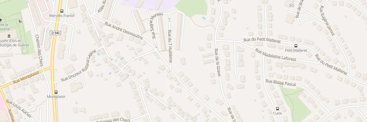 Plan du 4 Rue Andre Desmoulins à Guéret