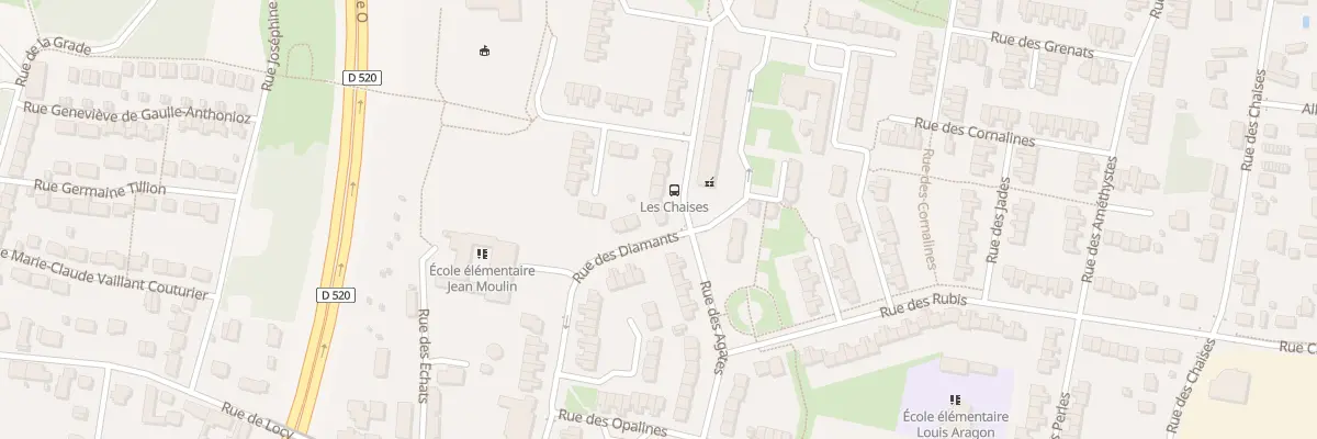 Plan du 92 Rue des Agates à Saint-Jean-de-la-Ruelle