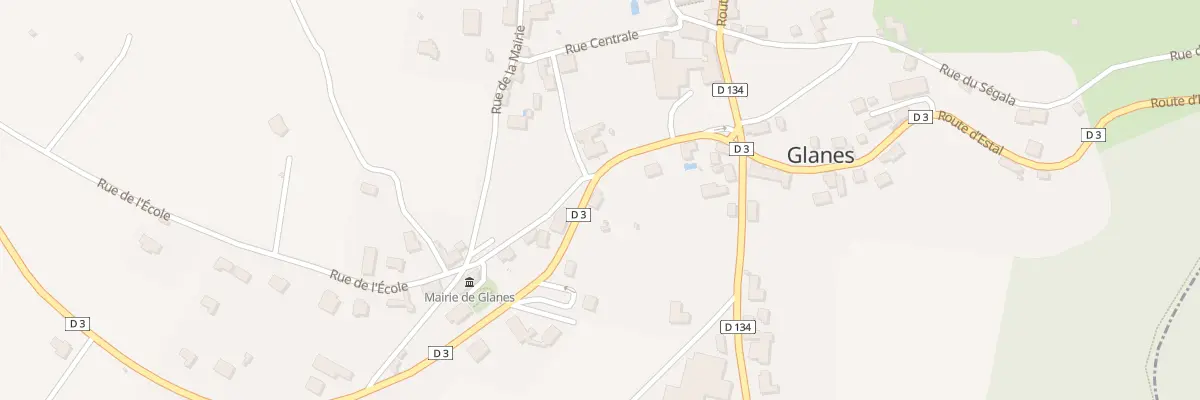 Plan du 143 Rte de Bretenoux à Glanes