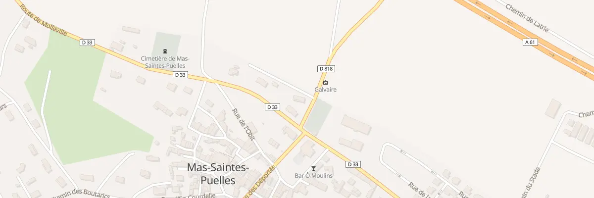 Plan du 333 Ruil à Mas-Saintes-Puelles