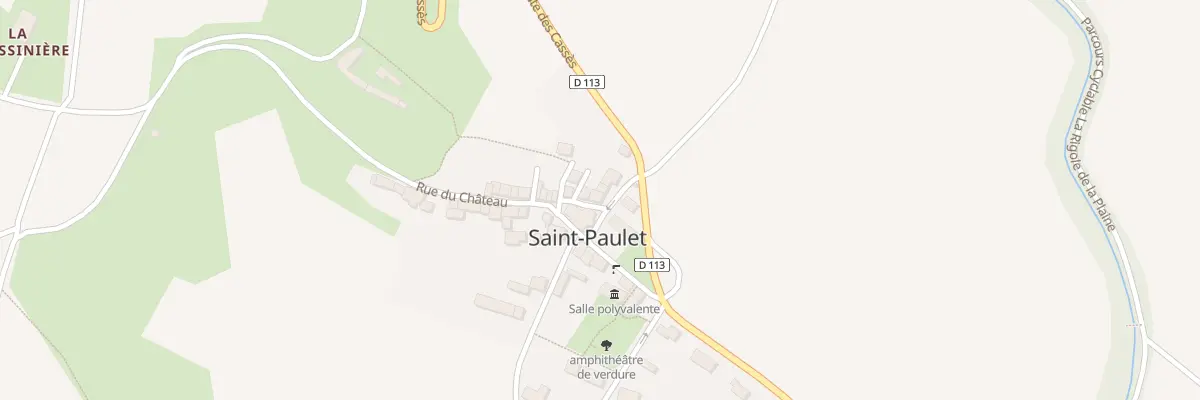 Plan du 6 Pl de l’Eglise à Saint-Paulet