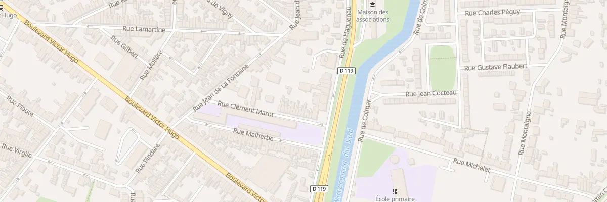 Plan du 27 Rue Clément Marot à Calais