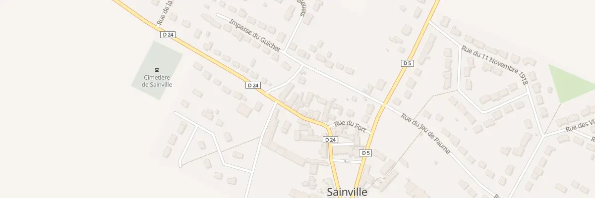 Plan du 28 Rue de la Porte de Chartres à Sainville