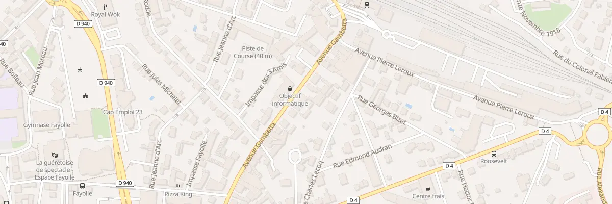 Plan du 49 Av Gambetta à Guéret